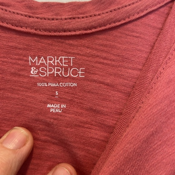 Market & Spruce pink Fitted Sleeveless Tank Top size small. - Picture 5 of 7